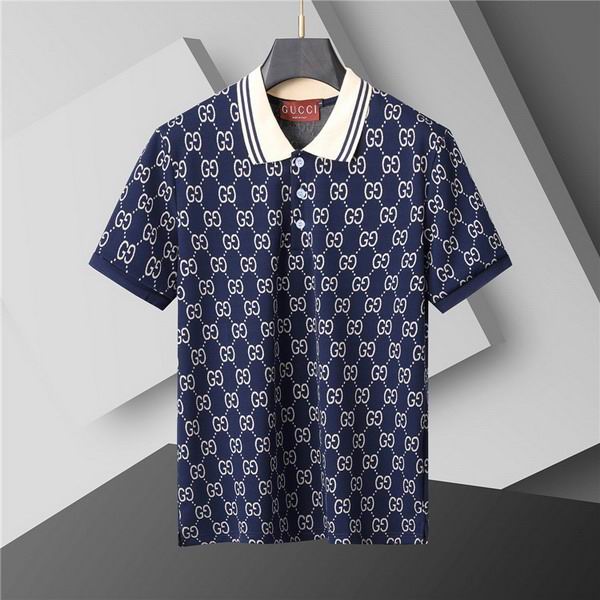 Wholesale Cheap High-quality men G.ucci Short Sleeve Lapel Replica Designer T Shirts for Sale