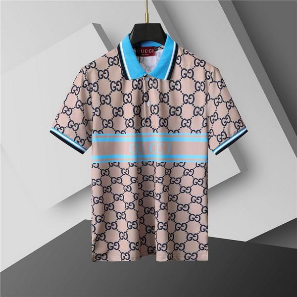 Wholesale Cheap High-quality men G.ucci Short Sleeve Lapel Replica Designer T Shirts for Sale
