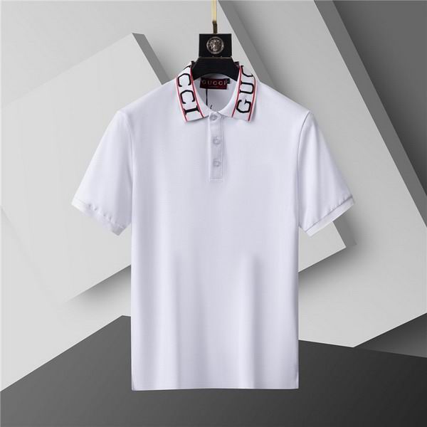 Wholesale Cheap High-quality men G.ucci Short Sleeve Lapel Replica Designer T Shirts for Sale