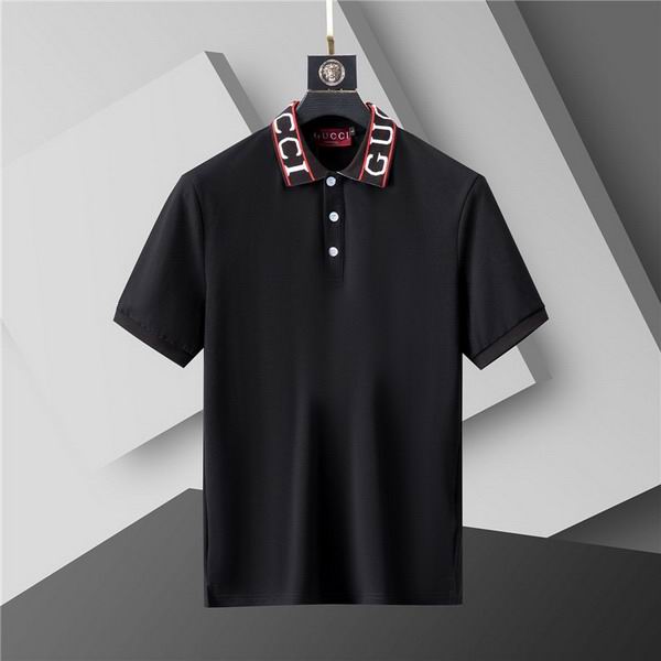 Wholesale Cheap High-quality men G.ucci Short Sleeve Lapel Replica Designer T Shirts for Sale