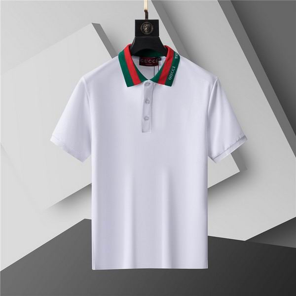 Wholesale Cheap High-quality men G.ucci Short Sleeve Lapel Replica Designer T Shirts for Sale