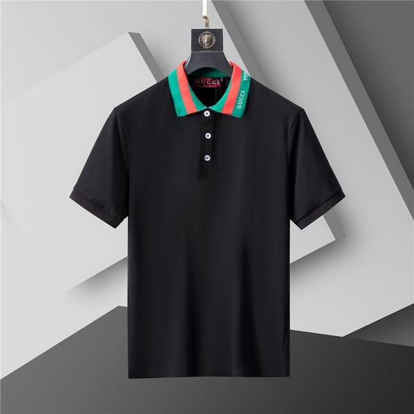 Wholesale Cheap High-quality men G.ucci Short Sleeve Lapel Replica Designer T Shirts for Sale