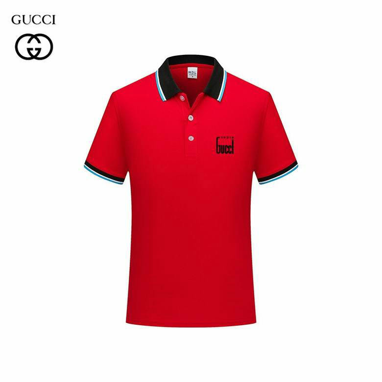 Wholesale Cheap G ucci Short Sleeve Lapel T Shirts for Sale