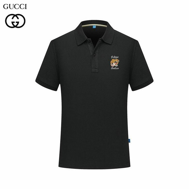 Wholesale Cheap G ucci Short Sleeve Lapel T Shirts for Sale