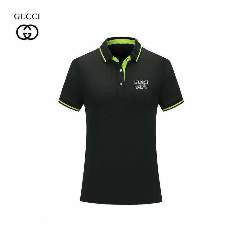 Wholesale Cheap G ucci Short Sleeve Lapel T Shirts for Sale