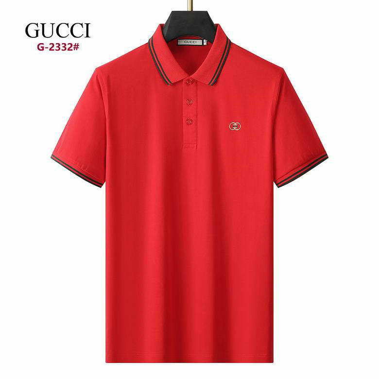 Wholesale Cheap G UCCI Short Sleeve Lapel T Shirts for Sale