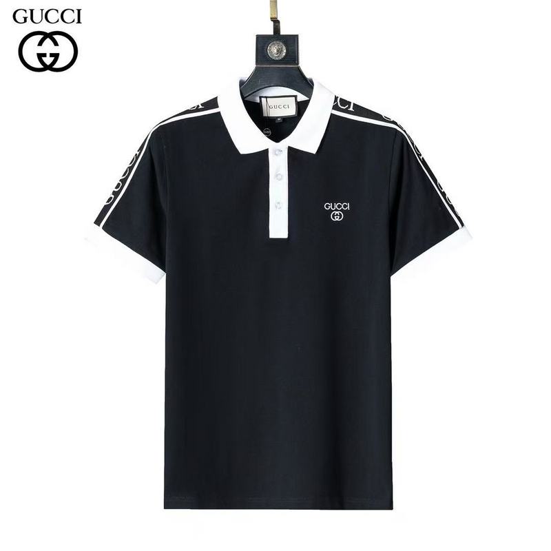 Wholesale Cheap High-quality men G.ucci Short Sleeve Lapel Replica Designer T Shirts for Sale