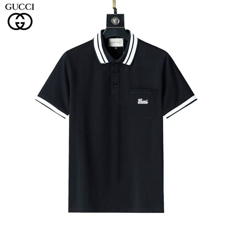 Wholesale Cheap High-quality men G.ucci Short Sleeve Lapel Replica Designer T Shirts for Sale