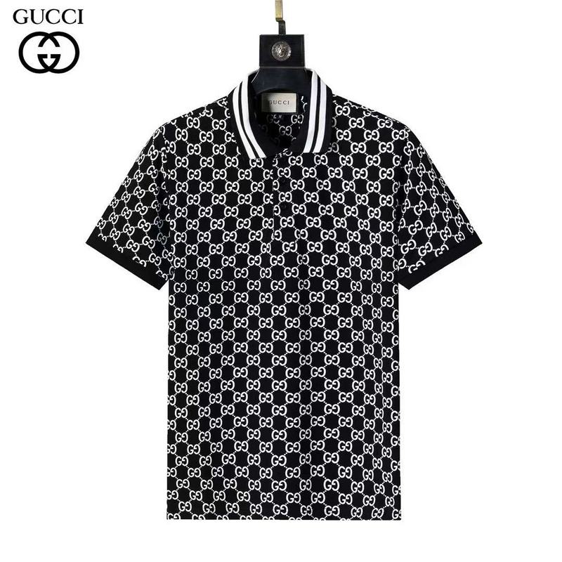 Wholesale Cheap High-quality men G.ucci Short Sleeve Lapel Replica Designer T Shirts for Sale
