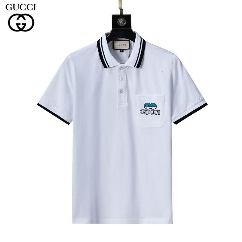 Wholesale Cheap High-quality men G.ucci Short Sleeve Lapel Replica Designer T Shirts for Sale