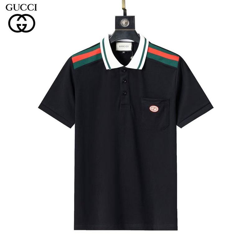Wholesale Cheap High-quality men G.ucci Short Sleeve Lapel Replica Designer T Shirts for Sale