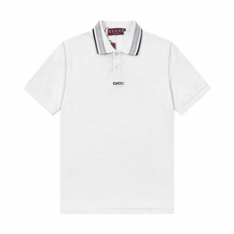 Wholesale Cheap High-quality men Fashion G.ucci Short Sleeve Lapel Replica Designer T Shirts for Sale