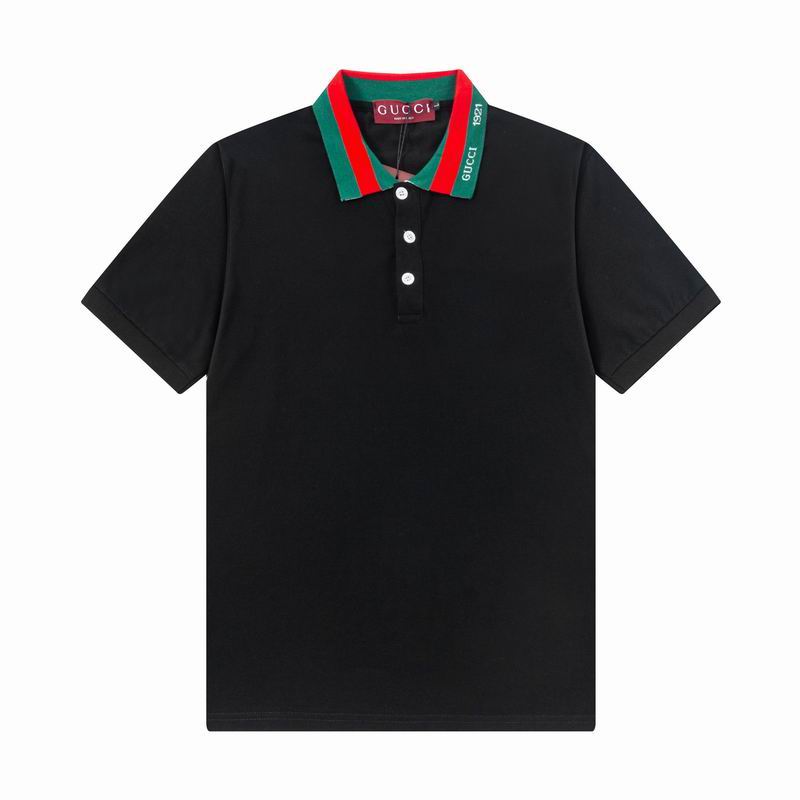 Wholesale Cheap High-quality men Fashion G.ucci Short Sleeve Lapel Replica Designer T Shirts for Sale