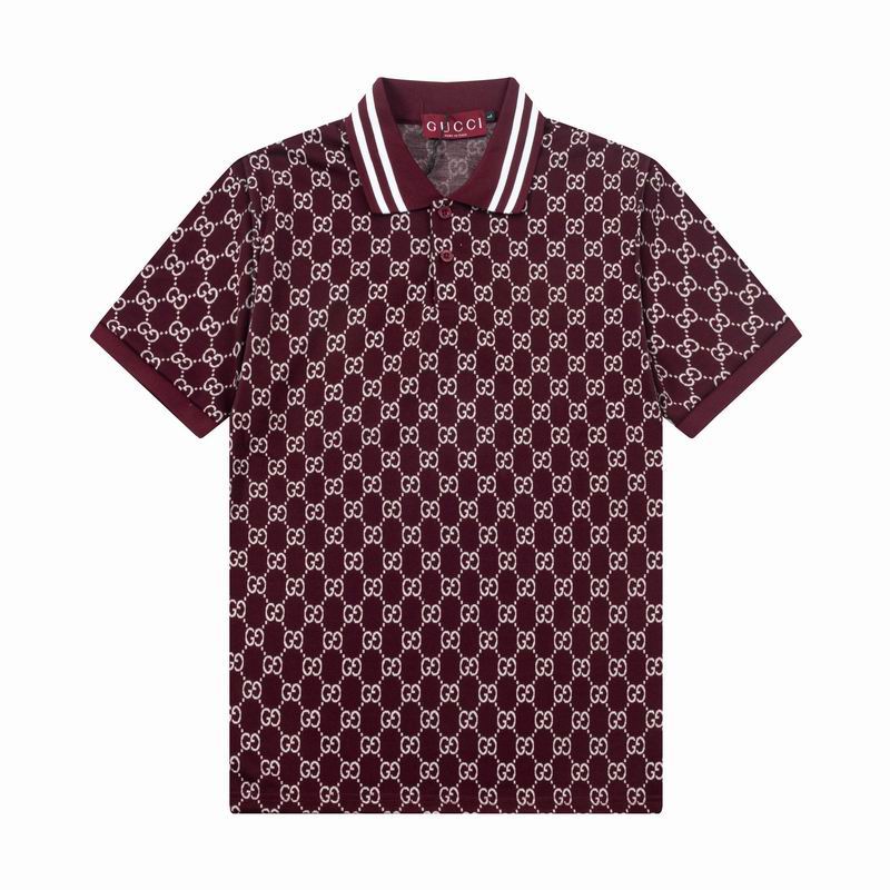 Wholesale Cheap High-quality men Fashion G.ucci Short Sleeve Lapel Replica Designer T Shirts for Sale