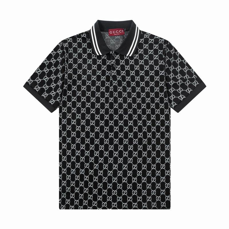 Wholesale Cheap High-quality men Fashion G.ucci Short Sleeve Lapel Replica Designer T Shirts for Sale