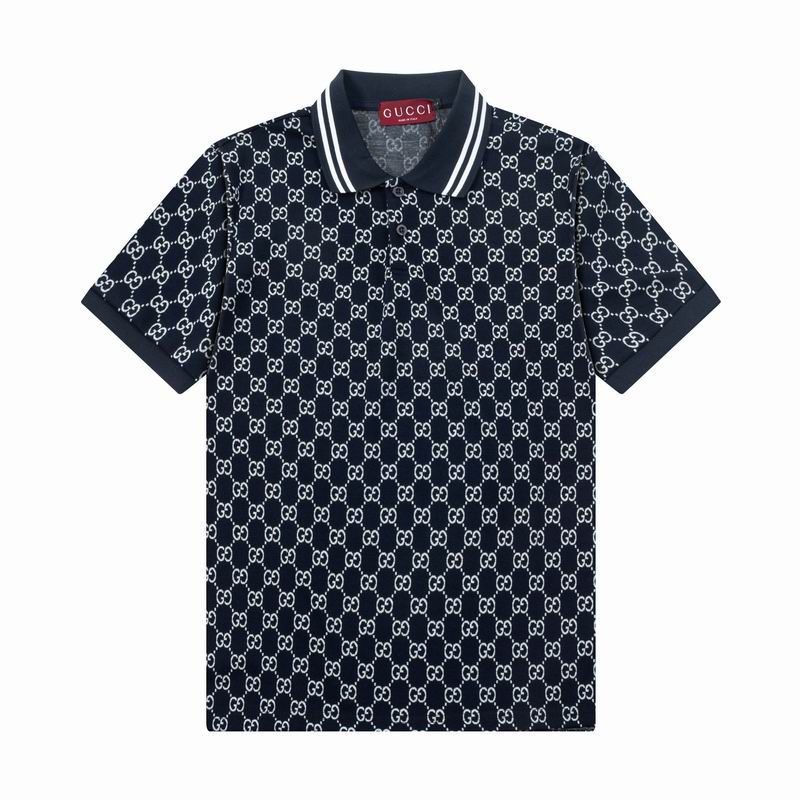 Wholesale Cheap High-quality men Fashion G.ucci Short Sleeve Lapel Replica Designer T Shirts for Sale