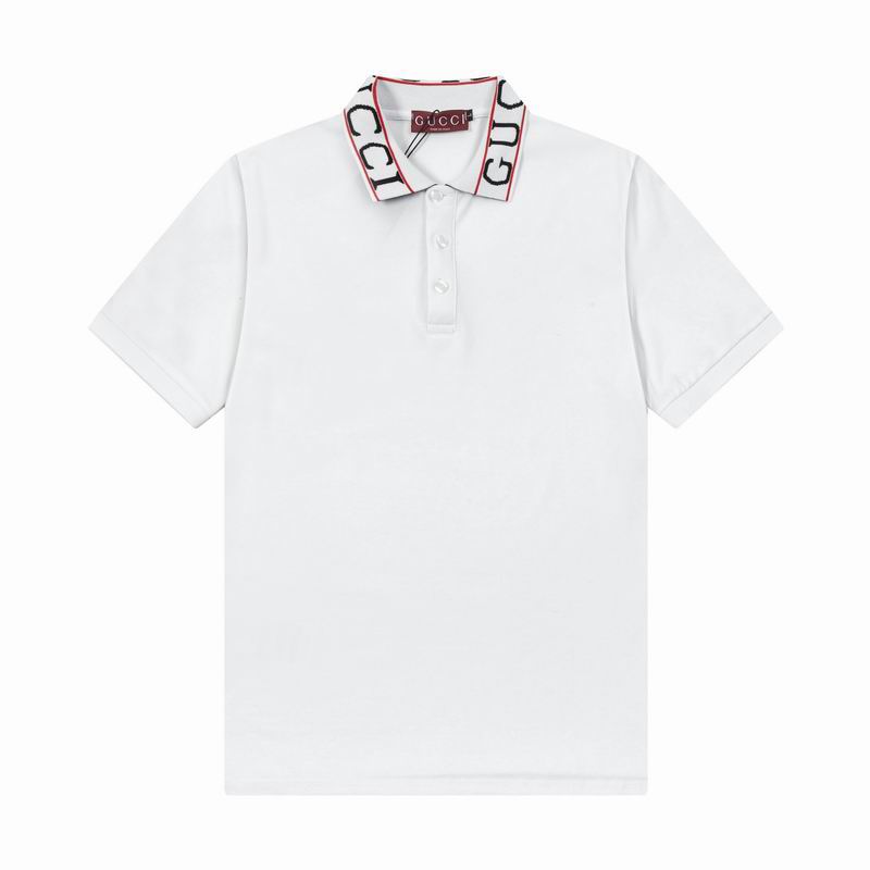 Wholesale Cheap High-quality men Fashion G.ucci Short Sleeve Lapel Replica Designer T Shirts for Sale