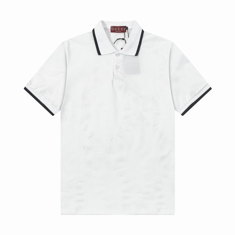 Wholesale Cheap High-quality men Fashion G.ucci Short Sleeve Lapel Replica Designer T Shirts for Sale
