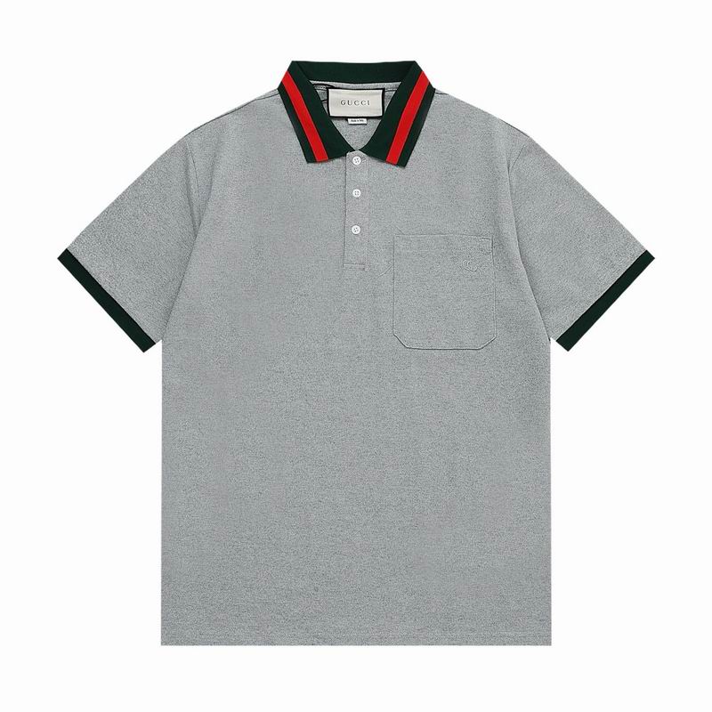 Wholesale Cheap High-quality men Fashion G.ucci Short Sleeve Lapel Replica Designer T Shirts for Sale