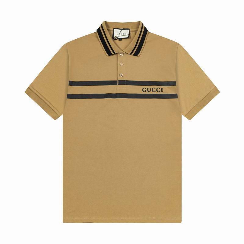 Wholesale Cheap High-quality men Fashion G.ucci Short Sleeve Lapel Replica Designer T Shirts for Sale