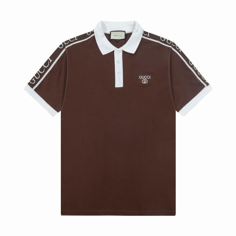 Wholesale Cheap High-quality men Fashion G.ucci Short Sleeve Lapel Replica Designer T Shirts for Sale
