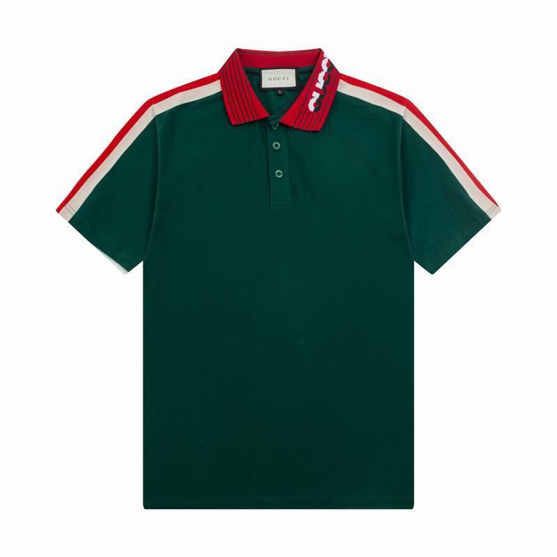 Wholesale Cheap High-quality men Fashion G.ucci Short Sleeve Lapel Replica Designer T Shirts for Sale