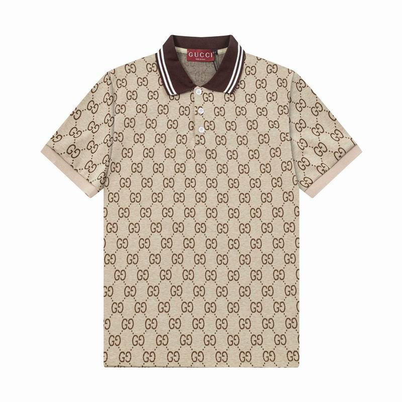 Wholesale Cheap High-quality men Fashion G.ucci Short Sleeve Lapel Replica Designer T Shirts for Sale