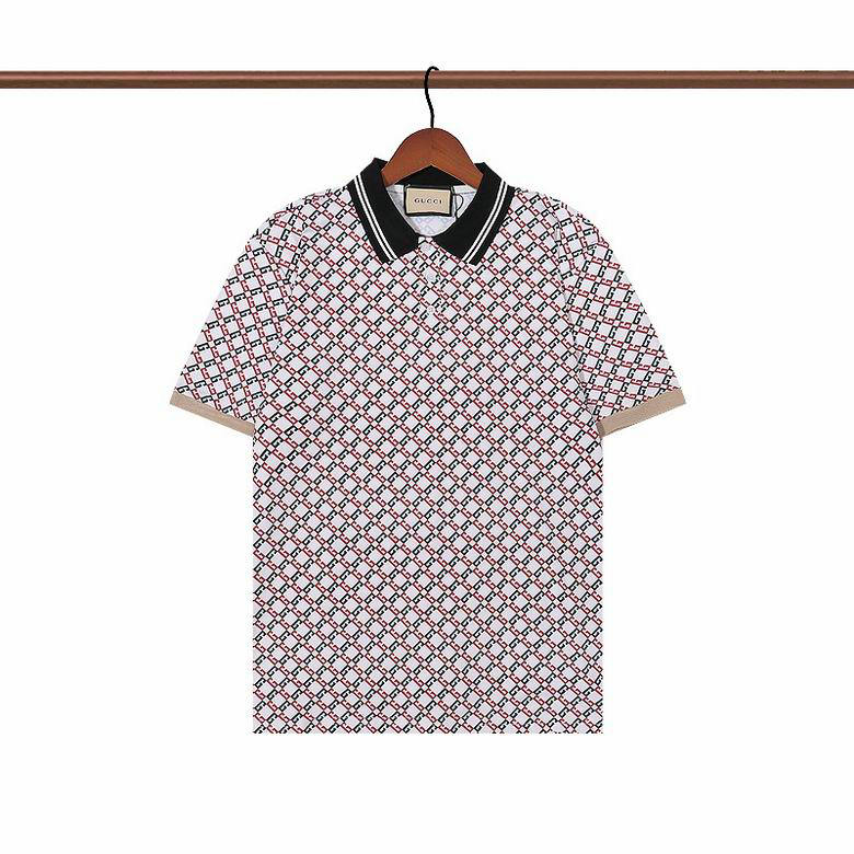 Wholesale Cheap G ucci Short Sleeve Lapel T Shirts for Sale