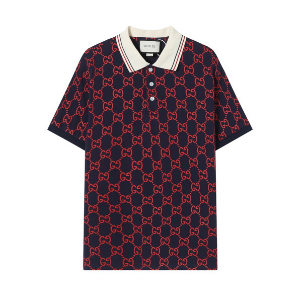 Wholesale Cheap High-quality men G.ucci Short Sleeve Lapel Replica Designer T Shirts for Sale