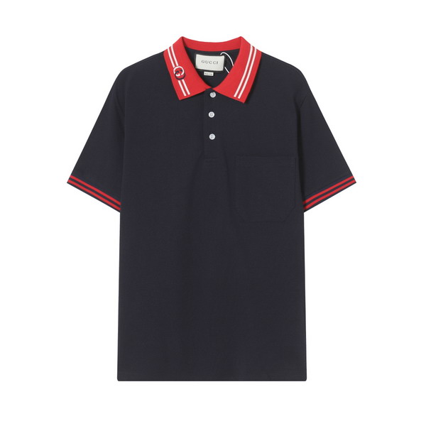 Wholesale Cheap High-quality men G.ucci Short Sleeve Lapel Replica Designer T Shirts for Sale