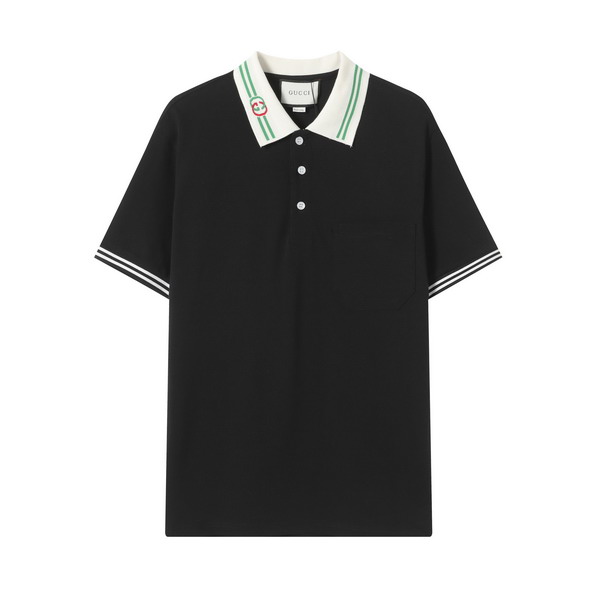 Wholesale Cheap High-quality men G.ucci Short Sleeve Lapel Replica Designer T Shirts for Sale