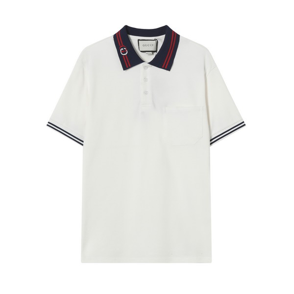 Wholesale Cheap High-quality men G.ucci Short Sleeve Lapel Replica Designer T Shirts for Sale