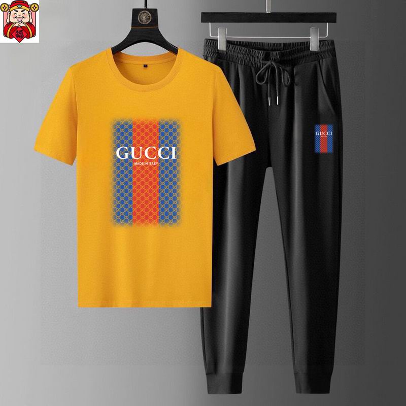 Wholesale High-quality Cheap G.ucci Fashion Short Sleeve Designer Tracksuits for sale