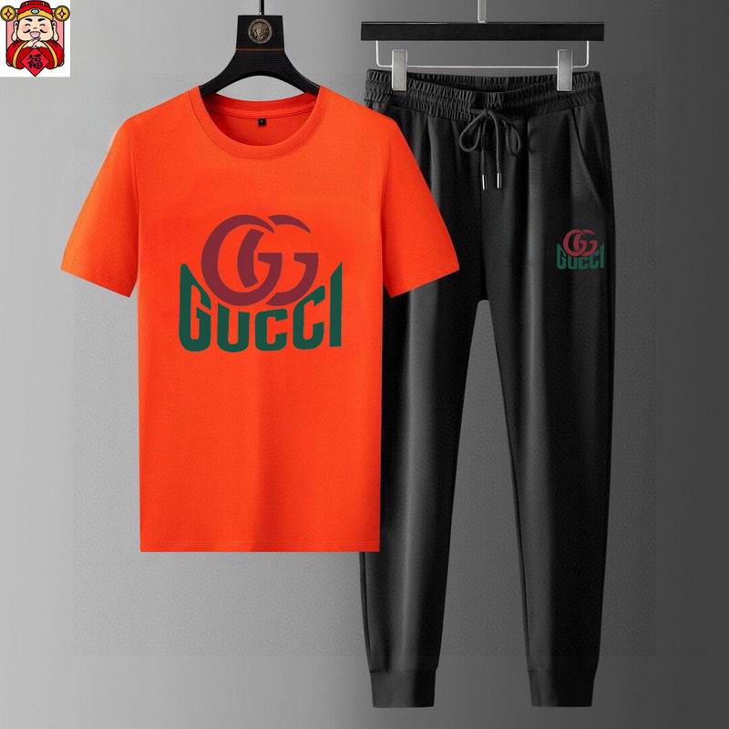 Wholesale High-quality Cheap G.ucci Fashion Short Sleeve Designer Tracksuits for sale