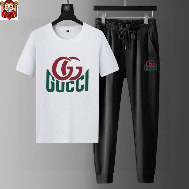 Wholesale High-quality Cheap G.ucci Fashion Short Sleeve Designer Tracksuits for sale