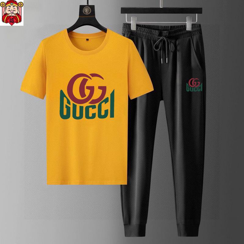 Wholesale High-quality Cheap G.ucci Fashion Short Sleeve Designer Tracksuits for sale