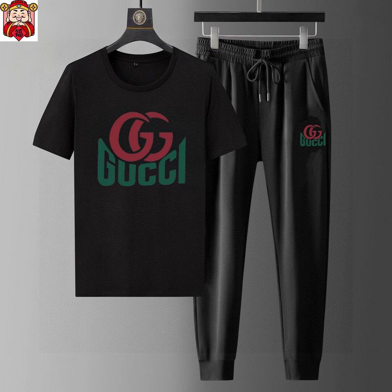 Wholesale High-quality Cheap G.ucci Fashion Short Sleeve Designer Tracksuits for sale