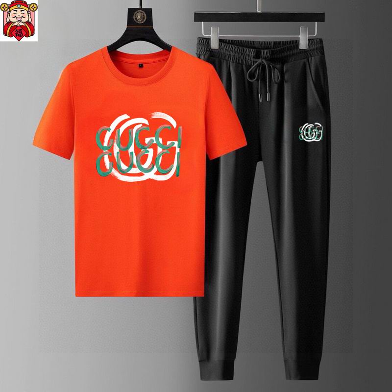 Wholesale High-quality Cheap G.ucci Fashion Short Sleeve Designer Tracksuits for sale