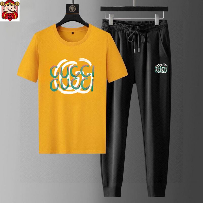 Wholesale High-quality Cheap G.ucci Fashion Short Sleeve Designer Tracksuits for sale