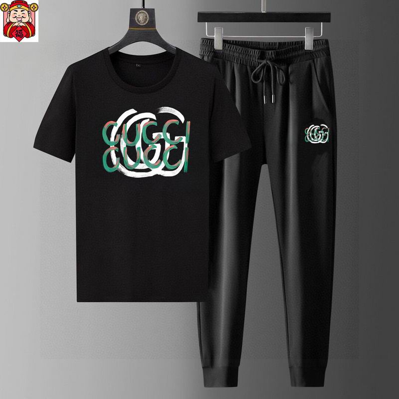 Wholesale High-quality Cheap G.ucci Fashion Short Sleeve Designer Tracksuits for sale