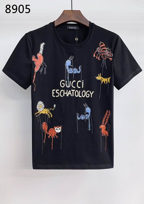 Wholesale Cheap G ucci men Short Sleeve T Shirts  for Sale