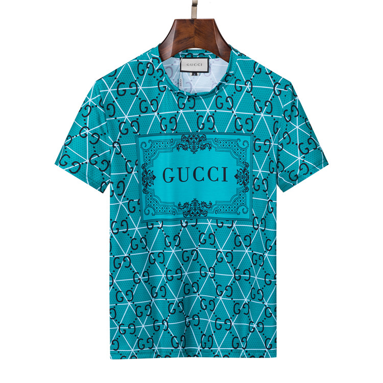 Wholesale Cheap G ucci Mens Short Sleeve T Shirts for Sale