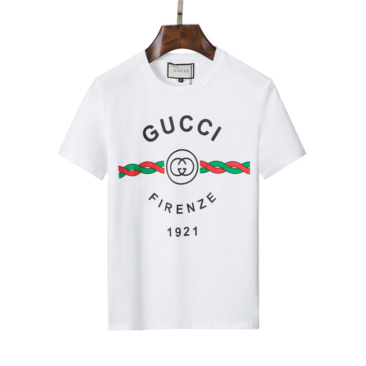 Wholesale Cheap G ucci Short Sleeve men T Shirts for Sale