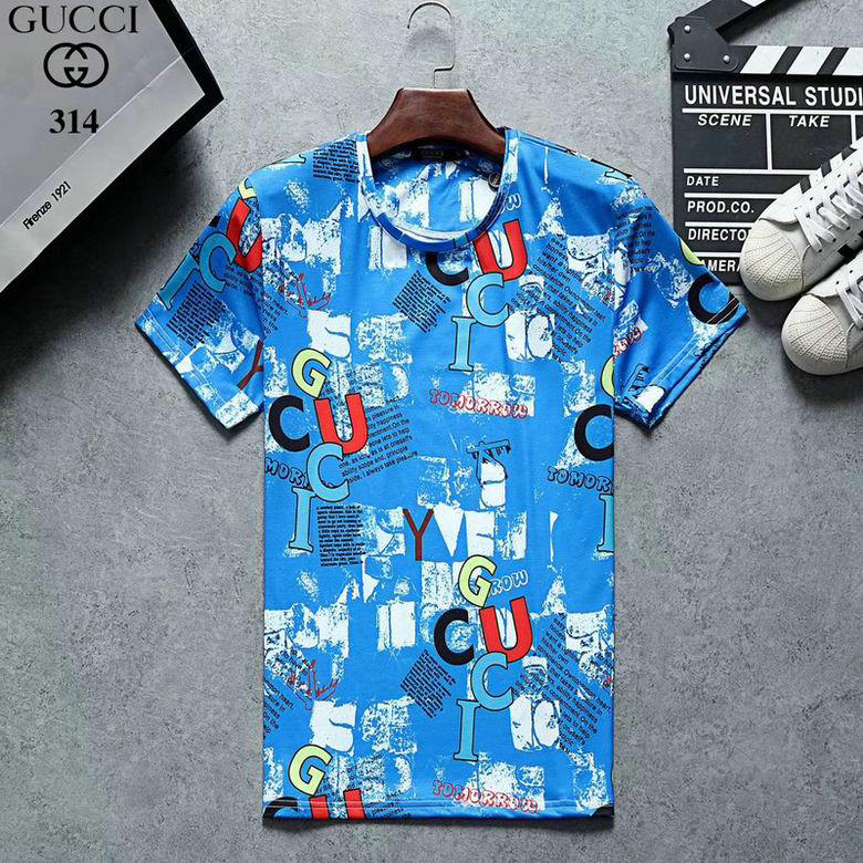 Wholesale Cheap G ucci men Short Sleeve t Shirts for Sale