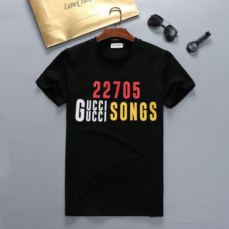 Wholesale Cheap G ucci Short Sleeve men t Shirts for Sale