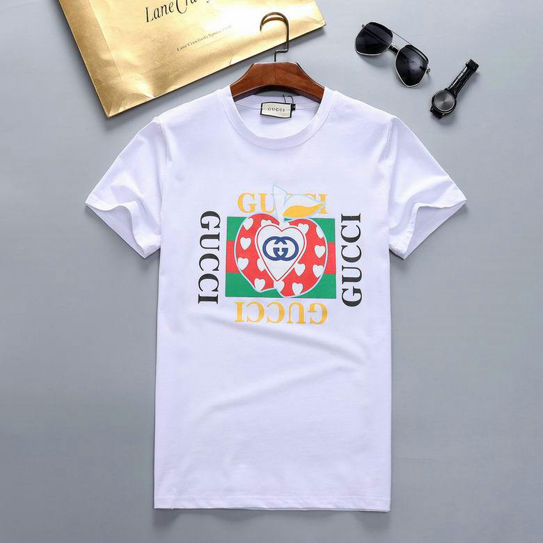 Wholesale Cheap G ucci Short Sleeve men t Shirts for Sale