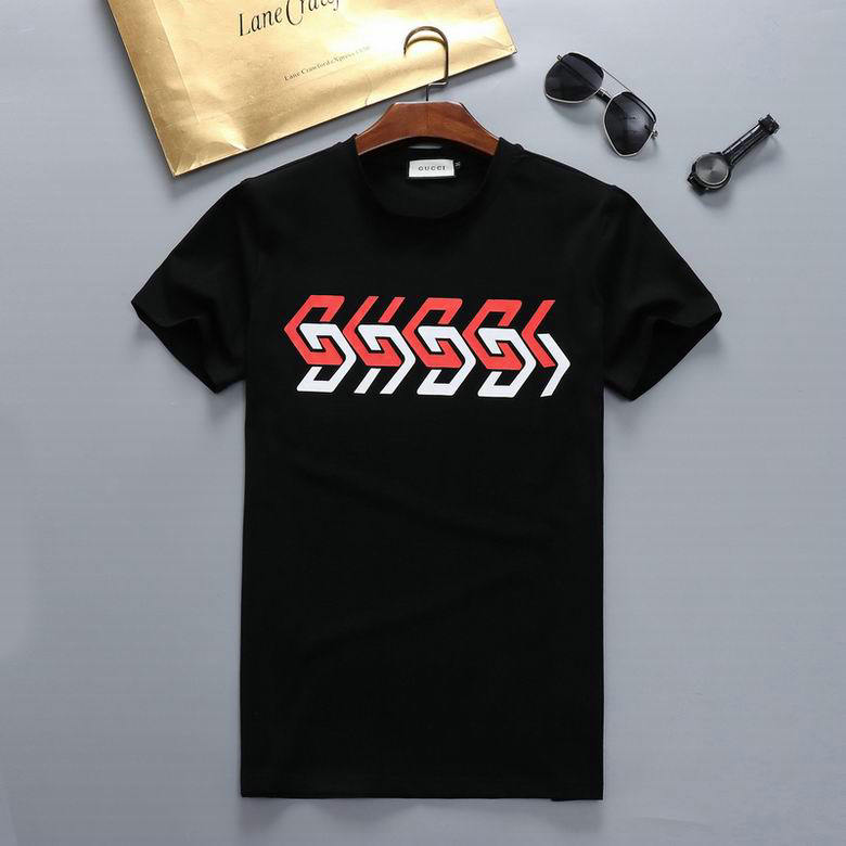 Wholesale Cheap G ucci Short Sleeve men t Shirts for Sale