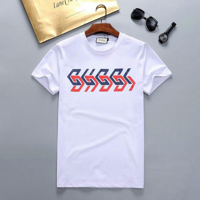 Wholesale Cheap G ucci Short Sleeve men t Shirts for Sale
