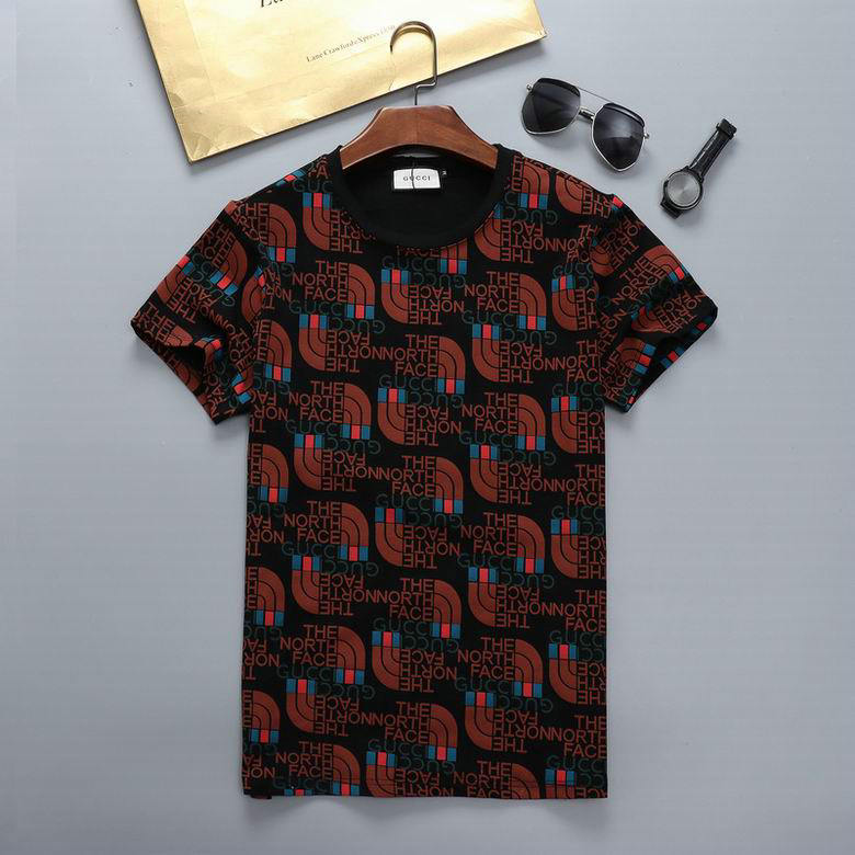 Wholesale Cheap G ucci Short Sleeve men t Shirts for Sale