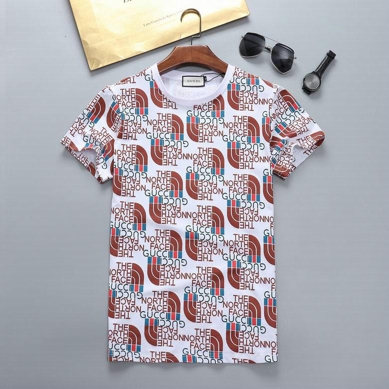 Wholesale Cheap G ucci Short Sleeve men t Shirts for Sale